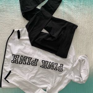 VICTORIAS SECRET VS women’s leggings hoodie bundle